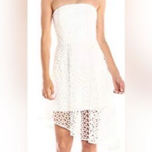 Keepsake the Label Strapless Midnight Hour Asymmetrical Dress